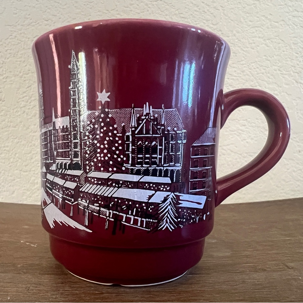 German Christmas Market - Edition Kössinger - Red Ceramic Mug